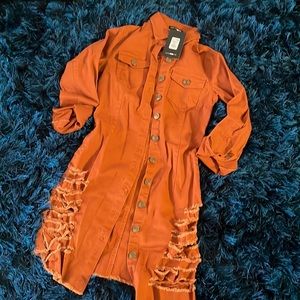 Fashion nova mini denim dress